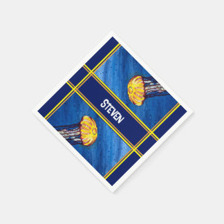 Personalisierte Quallen Serviette