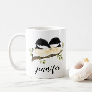 Personalisierte Quirky Baby Chickadee Bird-Tasse Kaffeetasse