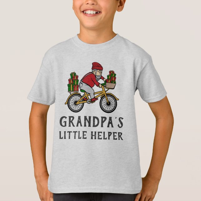 Personalisierte Radfahrerweihnachtsfamilie passt z T-Shirt (Vorderseite)