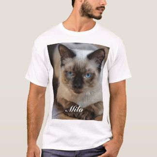 Personalisierte Ragdoll Katze Foto und Name T-Shirt