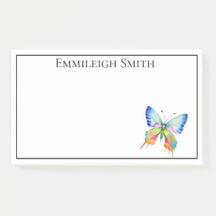 Personalisierte Rahmen Regenbogen Schmetterling Po Post-it Klebezettel