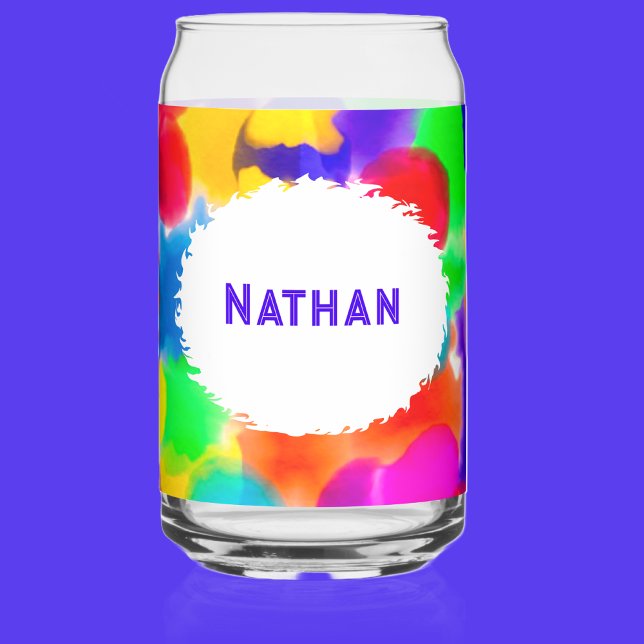 Personalisierte Rainbow Color Splash Dosenglas (Von Creator hochgeladen)