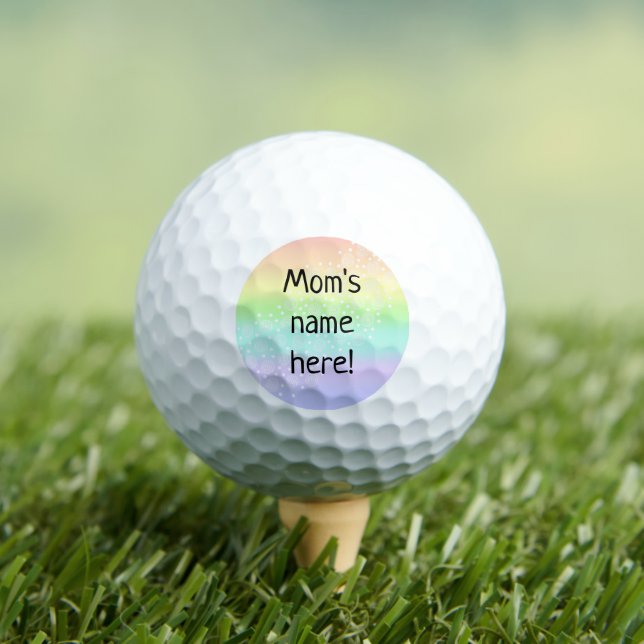 Personalisierte Rainbow-Golfbälle der Mama Golfball (Insitu T-Shirt)