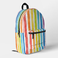 Personalisierte Rainbow-Monogramm-Streifen