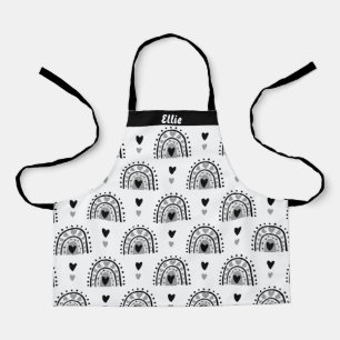 Personalisierte Rainbows Herz für Mädchen Schürze