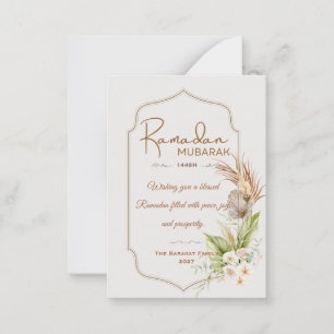 Personalisierte Ramadan Mubarak Grußkarte Mitteilungskarte