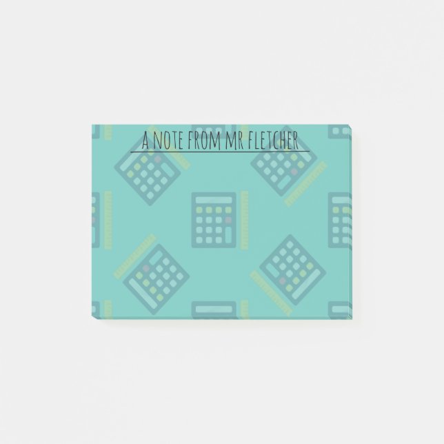 Personalisierte Rechenleistung Post-it Klebezettel (Vorderseite)