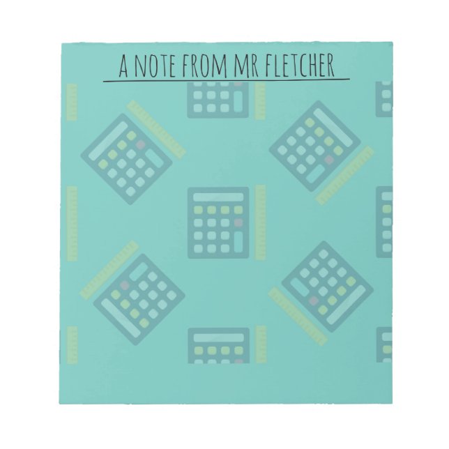 Personalisierte Rechner - Math-Post-it-Notizen Notizblock (Vorderseite)