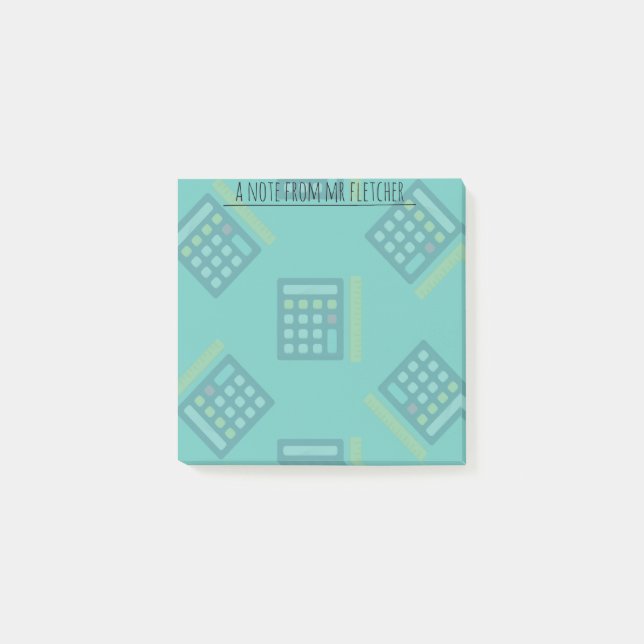 Personalisierte Rechner - Math-Post-it-Notizen Post-it Klebezettel (Vorderseite)