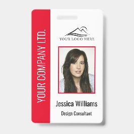 Personalisierte Red Corporate Employee Security ID Ausweis