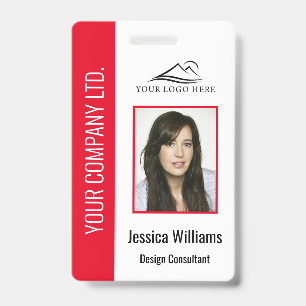 Personalisierte Red Corporate Employee Security ID Ausweis