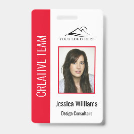 Personalisierte Red Corporate Employee Security ID Ausweis