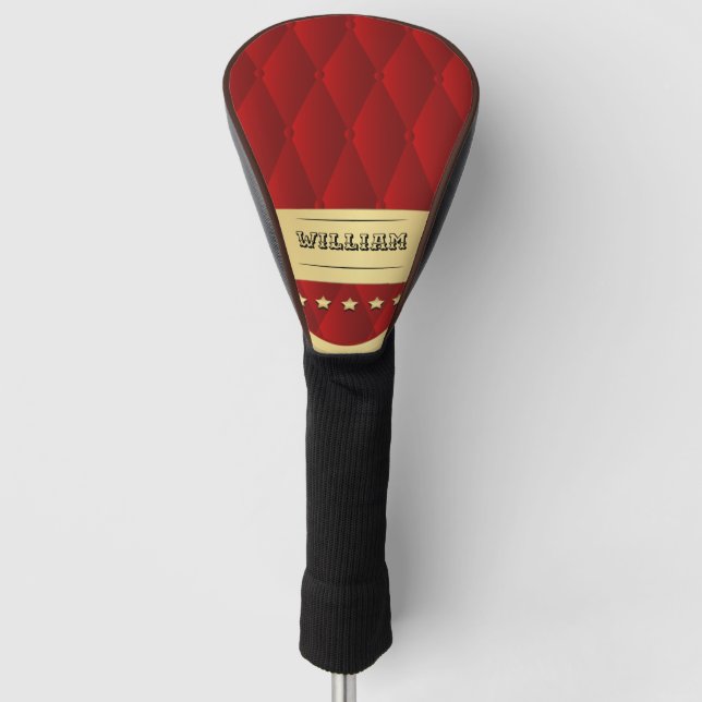 Personalisierte Red Imitate Tuflisch Golf Head Cov Headcover (Vorderseite)