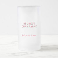 Personalisierte Redneck Champagner Rosa