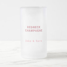 Personalisierte Redneck Champagner Rosa