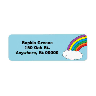 Personalisierte Regenbogen-Adressen-Etiketten