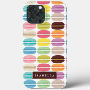 Personalisierte Regenbogen-Macarons iPhone Hülle