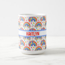 Personalisierte Regenbogen und Blume