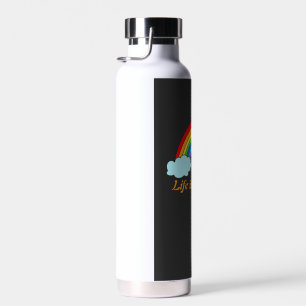 Personalisierte Regenbogen-Wasserflasche Benutze Trinkflasche