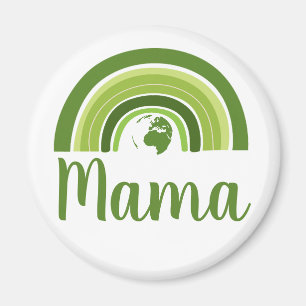 Personalisierte Regenbogenerde Mama Magnet