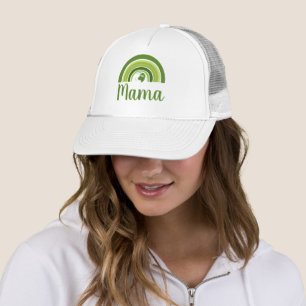 Personalisierte Regenbogenerde Mama Truckerkappe