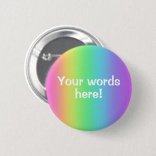 Personalisierte Regenbogenglanz Button