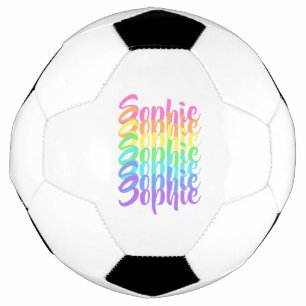 Personalisierte Regenbogennamen Fußball-Ball Fußball