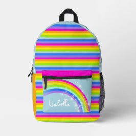 Personalisierte Regenbogenschule Bedruckter Rucksack