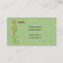 Personalisierte Reiki Master Visitenkarten