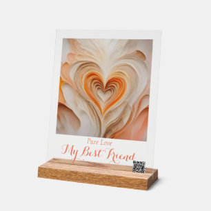 Personalisierte "reine Liebe" Mauer Kunst - mein b Acrylschild