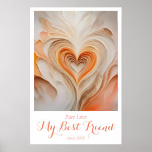 Personalisierte "reine Liebe" Mauer Kunst - mein b Poster