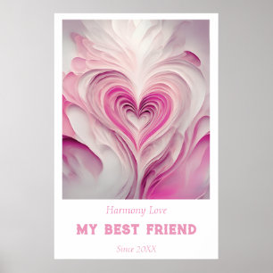 Personalisierte "reine Liebe" Mauer Kunst - mein b Poster