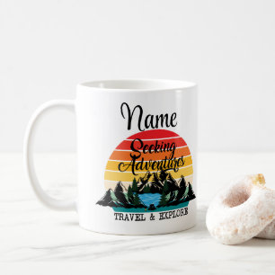 Personalisierte Reise entdecken Design Coffee Tass Kaffeetasse