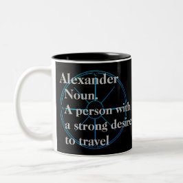 Personalisierte Reise Zweifarbige Tasse