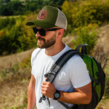 Personalisierte Reisende Leder-Patch-Mütze