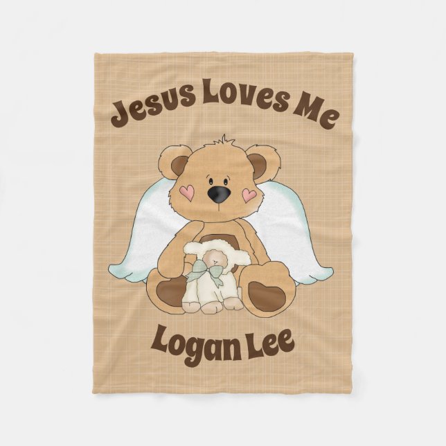 Personalisierte Religiöse Fleece Blanket (Vorderseite)