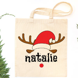 Personalisierte Rentier Custom Matching Weihnachte Tragetasche
