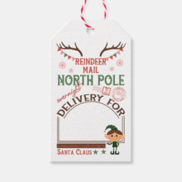 Personalisierte Rentierbriefe Geschenkanhänger