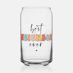 Personalisierte Retro Best Neighbour je Niedlich Dosenglas