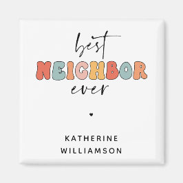 Personalisierte Retro Best Neighbour je Niedlich Magnet
