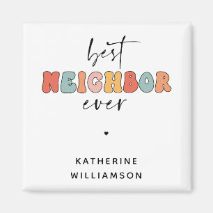 Personalisierte Retro Best Neighbour je Niedlich Magnet