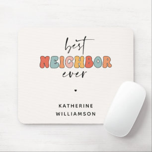 Personalisierte Retro Best Neighbour je Niedlich Mousepad