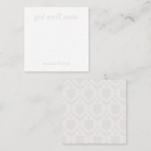 Personalisierte Retro-Blume Mitteilungskarte