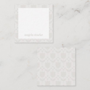 Personalisierte Retro-Blumen-Notizkarte Mitteilungskarte