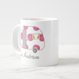 Personalisierte Retro Design Caravan Eigentümer Ju Jumbo-Tasse