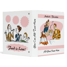 Personalisierte Retro Familien-Rezept-Mappe