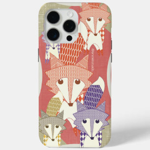 Personalisierte Retro-Fuchs-Kunst Retro-iphone 6 P iPhone 15 Pro Max Hülle