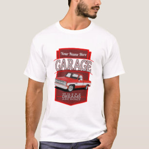 personalisierte Retro-Garage c10 T-Shirt