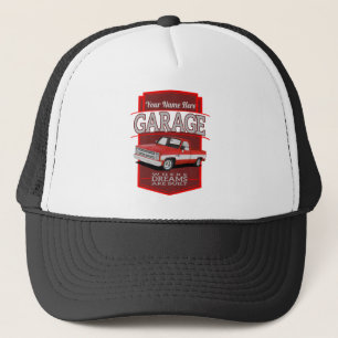 personalisierte Retro-Garage c10 Truckerkappe