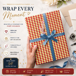 Personalisierte Retro-Geometrie-Geschenkverpackung Geschenkpapier